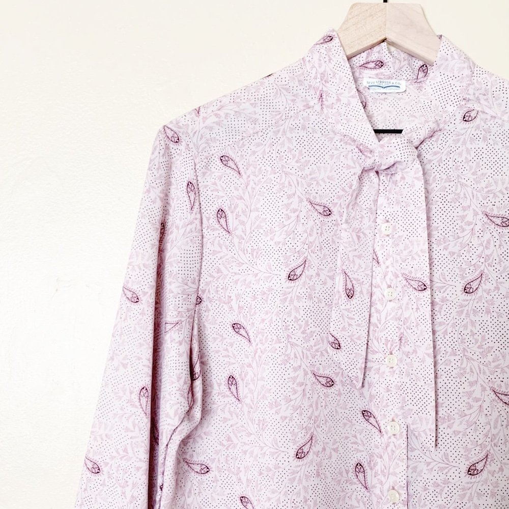 Levi Strauss & Co Vintage Paisley Neck Tie Top